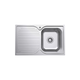 Fienza Tiva 780 Kitchen Sink Right Hand Bowl & Drainer 19L 1Th 780X480X180Mm