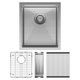 Fienza Hana Single Bowl Sink 27L Inc Ss Colander Roller Protector 390X450X200Mm