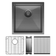 Fienza Hana Single Bowl Sink 32L Inc Cm Colander Roller Protector 450X450X200Mm
