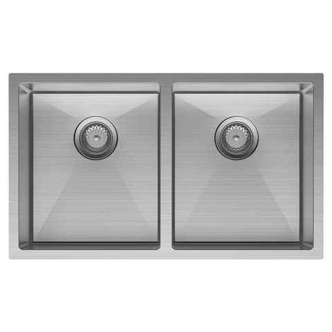 Fienza Hana 27L/27L Double Kitchen Sink - Stainless Steel