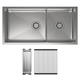 Fienza Hana 40L/27L Double Kitchen Sink Kit