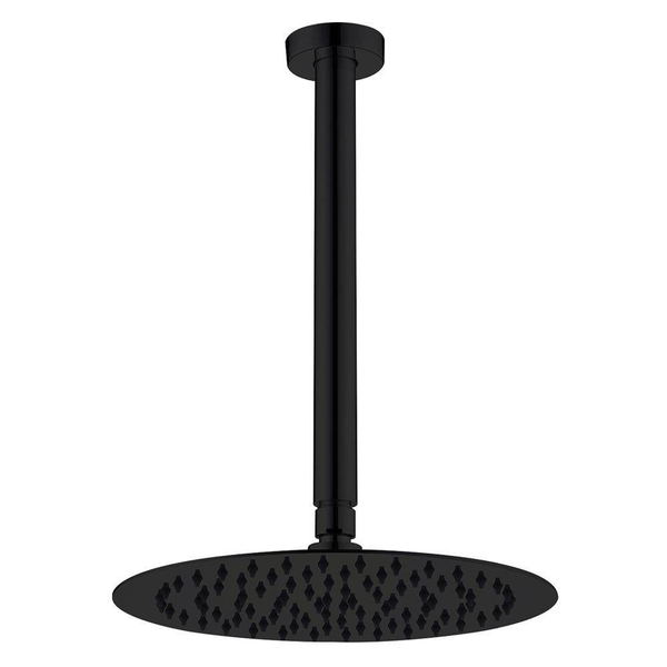 Fienza Kaya Shower Ceiling Dropper Set Matte Black