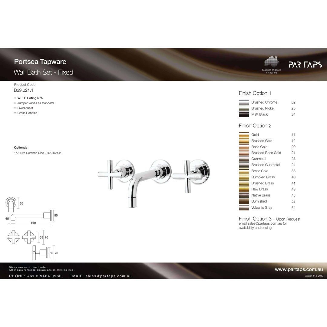 Par Portsea 4 Bath Set Chrome (B29.021.1.01)