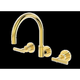 Par Portsea Lever Wall Sink Set Gold (B29.052.3.11)