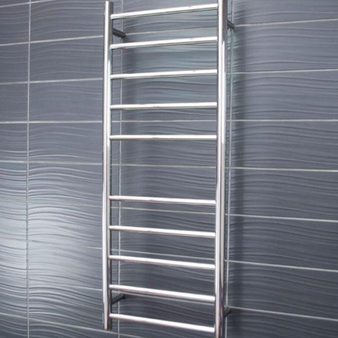 Radiant Round 10 Bar Non-Heated Towel Ladder 430 X 1100 Polished