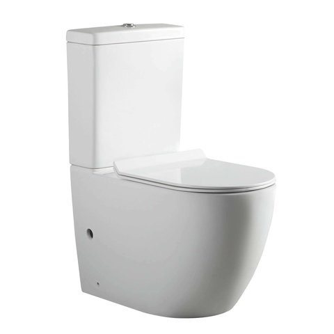 Belbagno Alexander-R Toilet Suite Rimless Nano Glaze Rear & Botto