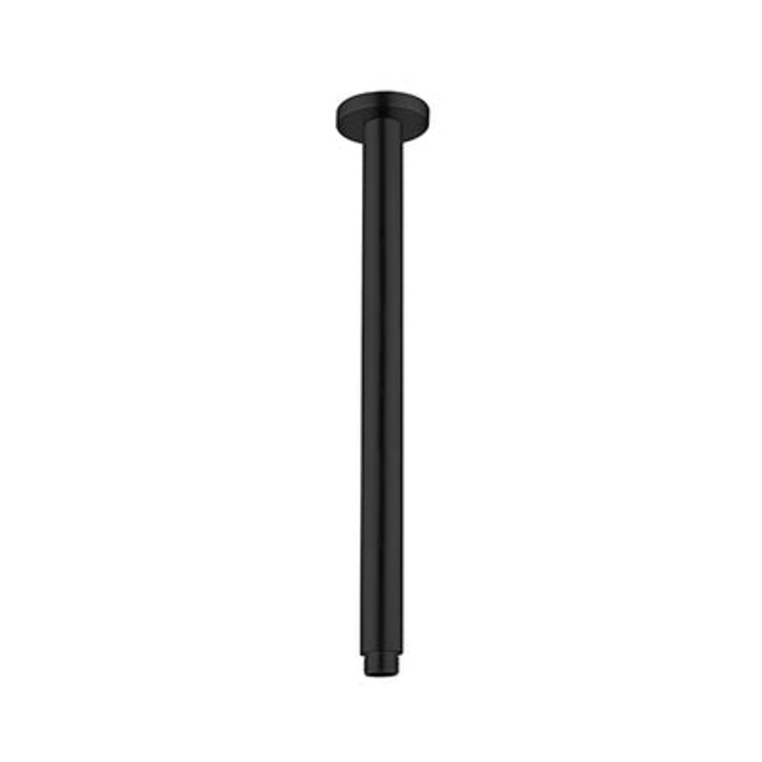 Nero 450mm Round Ceiling Arm - Matt Black