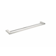 Nero Bianca Double Towel Rail 800Mm Brushed Nickel