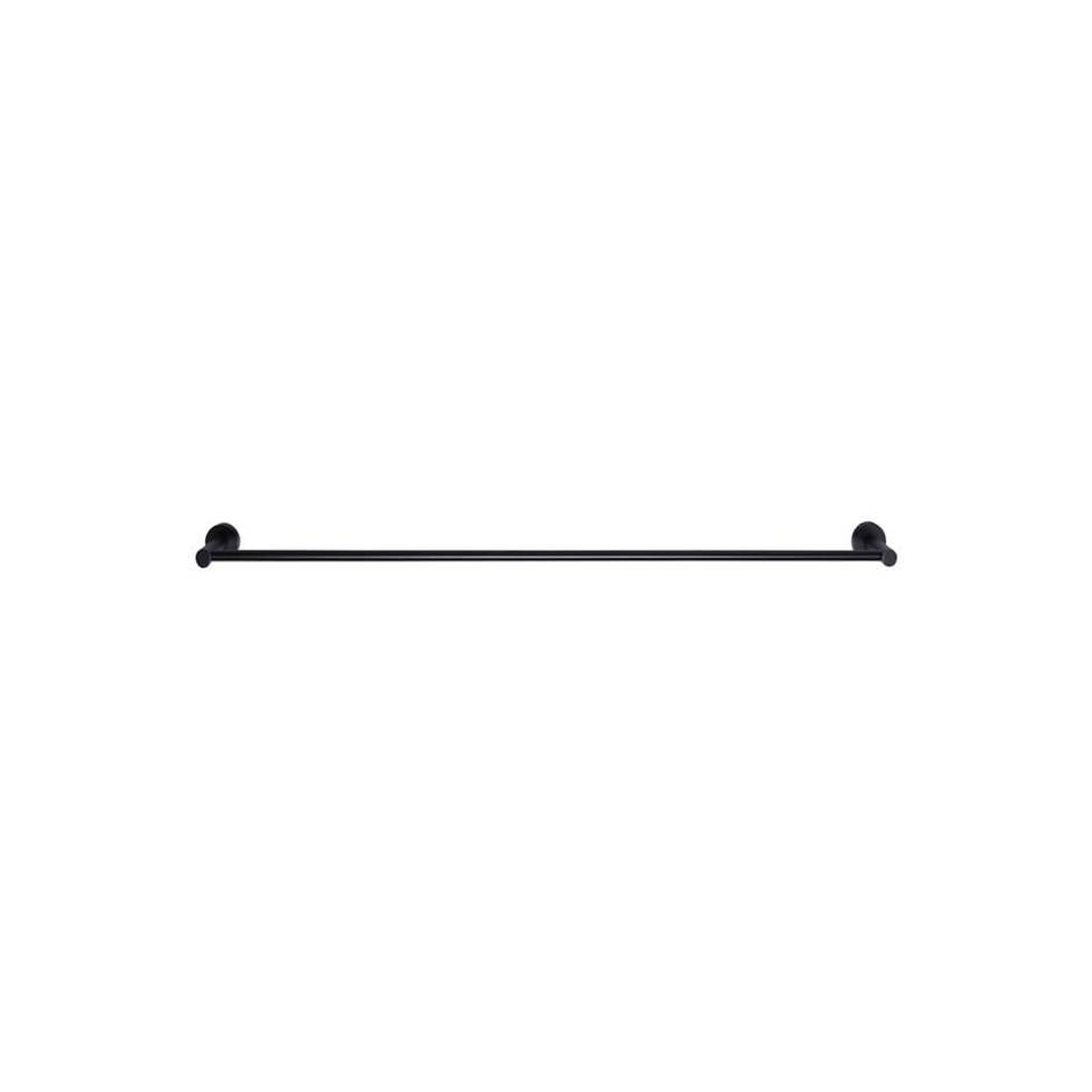 Meir Round Single Towel Rail 900Mm Matte Black