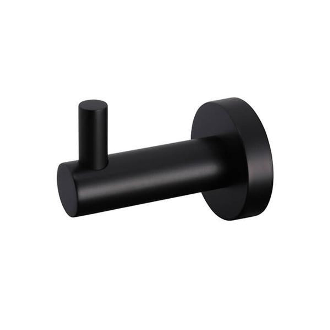 Meir Round Matte Black Robe Hook