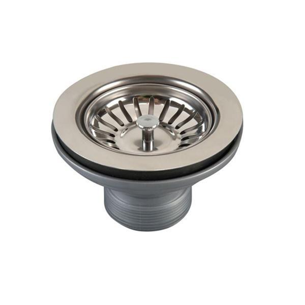Turner Hastings 90 X 50mm Polished Stainless Steel Basket Waste
