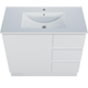 Harmony Three Drawer Vanity 900mm, Centre Bowl Alpha Top, Floor Standing
