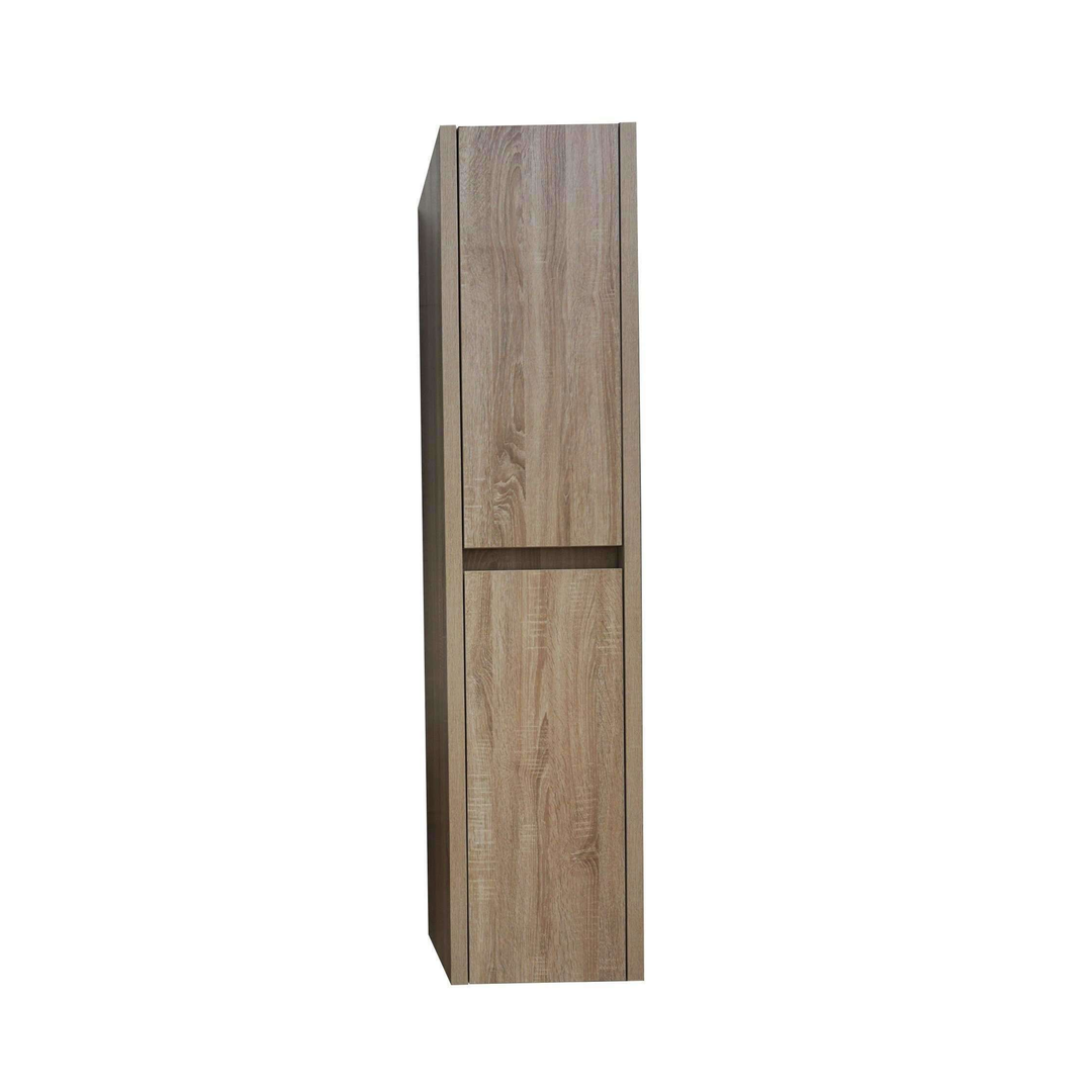 Belbagno Alexandra Side Cabinet White Oak 400 X 350 X 1760