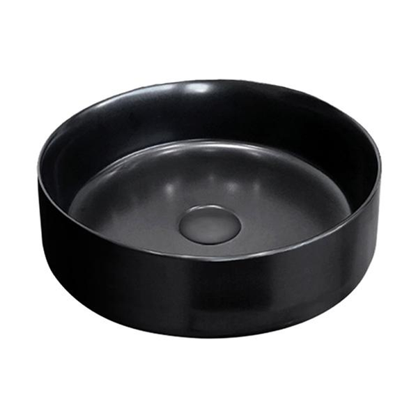 Fienza Reba Basin Above Counter 360 X 360 X 120mm Matt Black Rb3134B