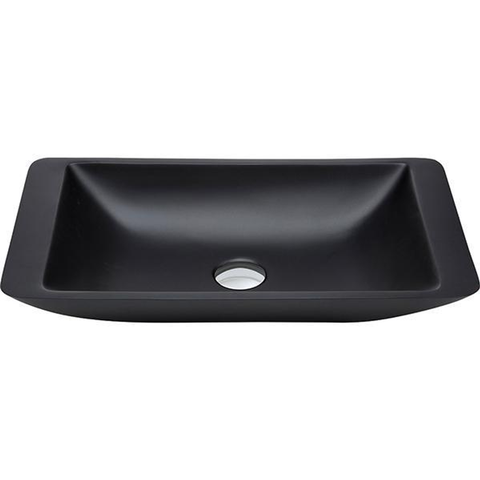 Fienza Classique 600 Above Counter Solid Surface Basin - Matte Black