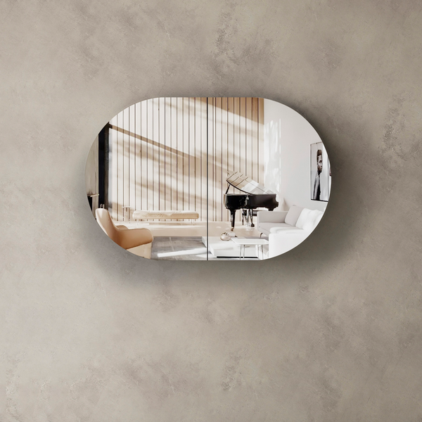 Otti Bondi900X600 Shaving Cabinet Natural Oak