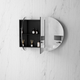 OTTI BONDI 1200X750 SHAVING CABINET BLACK OAK