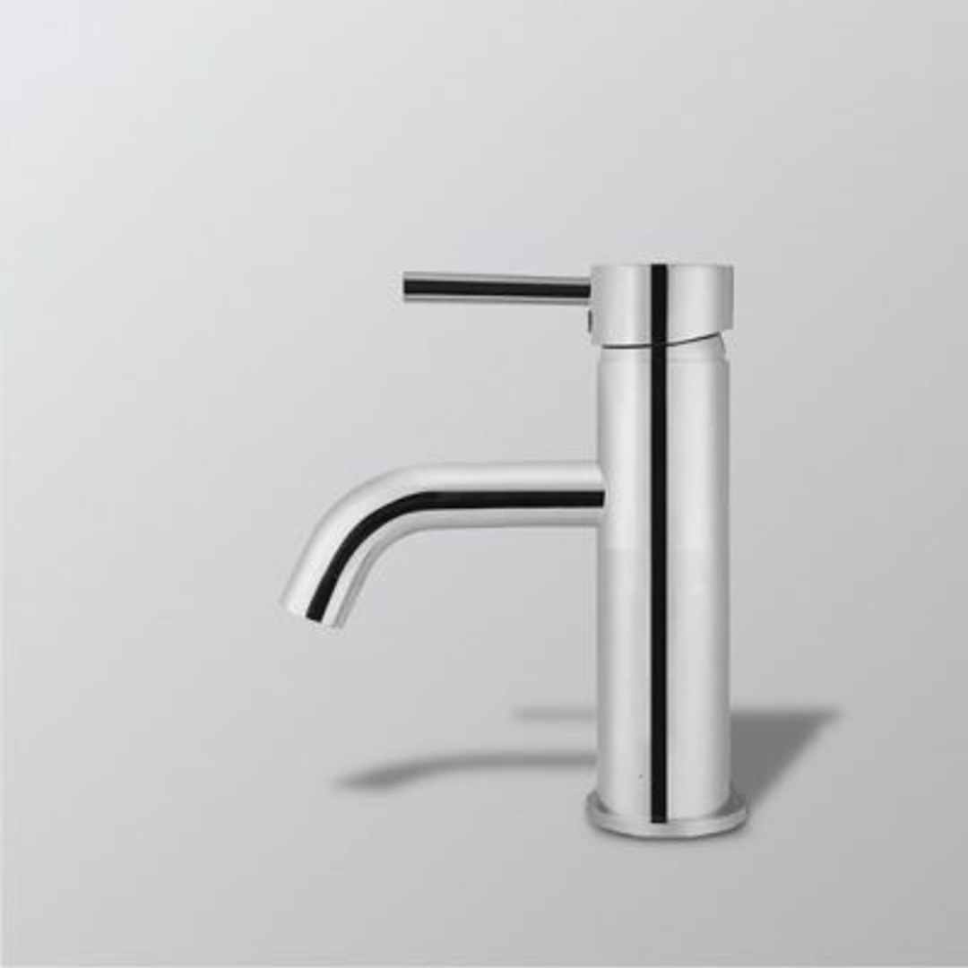 Bestlink New York Curved Spout Basin Mixer Brushed Nickel