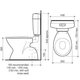 Caroma Concorde Slimline Ultra Low Suite C/W Seat P White