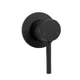 Fienza Hustle Shower Wall Mixer 35mm Round Plate Matt Black