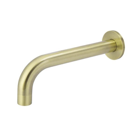 Meir Tiger Bronze Round Curved Wall Spout 200mm
