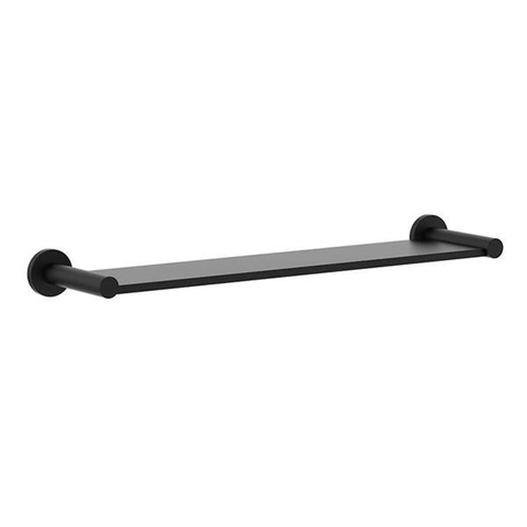 Clark Round Metal Shelf - Matte Black 400mm