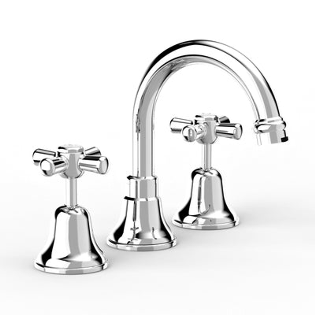 Faucet Cascade Basin Set Chrome/Gold