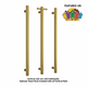 Thermogroup STRAIGHT/ ROUND VERTICAL BAR 30WATT BRUSHED GOLD