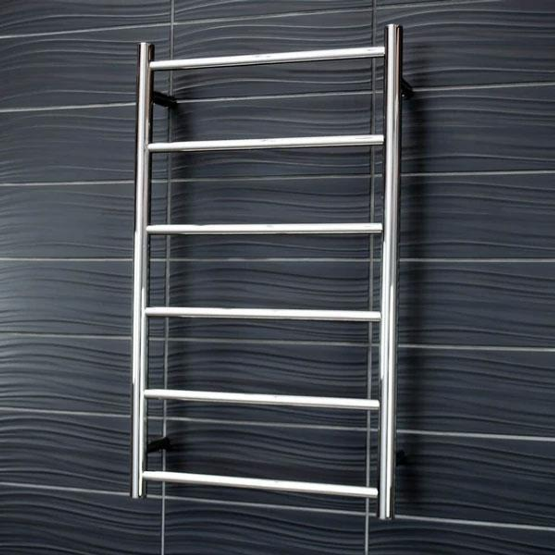 Radiant Round 6 Bar Non Heated Rail Polished Stainless Steel