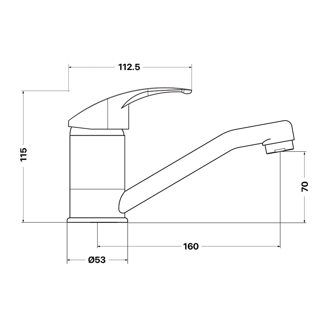 Brasshards Mixx Cayenne Swivel Basin Mixer Chrome Lead Free