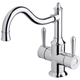 Phoenix Nostalgia Twin Handle Sink Mixer 220mm Shepherds Crook Chrome
