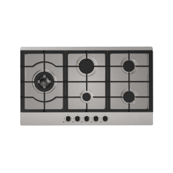 Bestlink Midea 90Cm Gas Cooktop Stainless Steel 5 Burner 90G50Me0