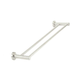 Meir Round Double Towel Rail 600mm Brushed Nickel