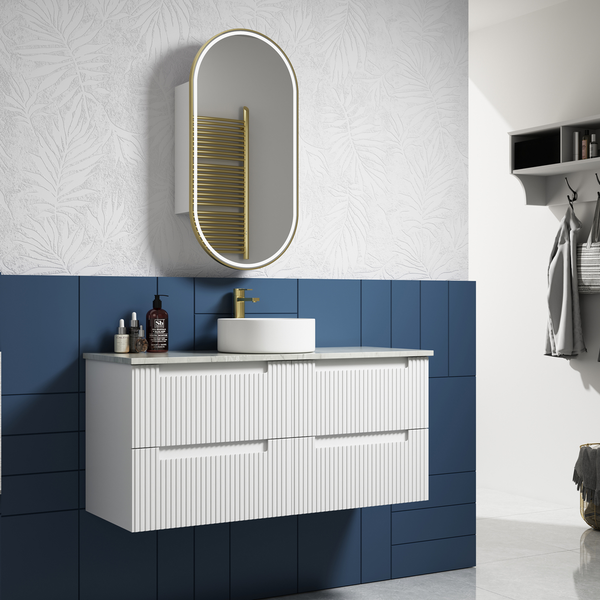 Aulic Neva 1200 Cabinet With Pure Flat Stone Top