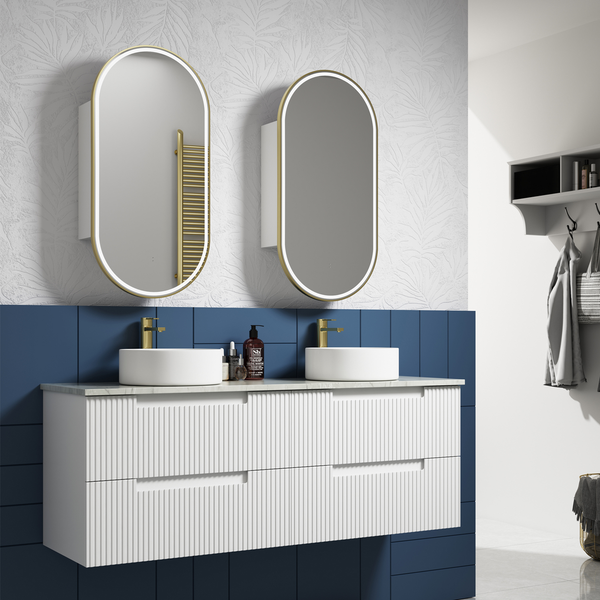Aulic Neva 1500 Cabinet Single With Pure Stone Top With Undermount Basin