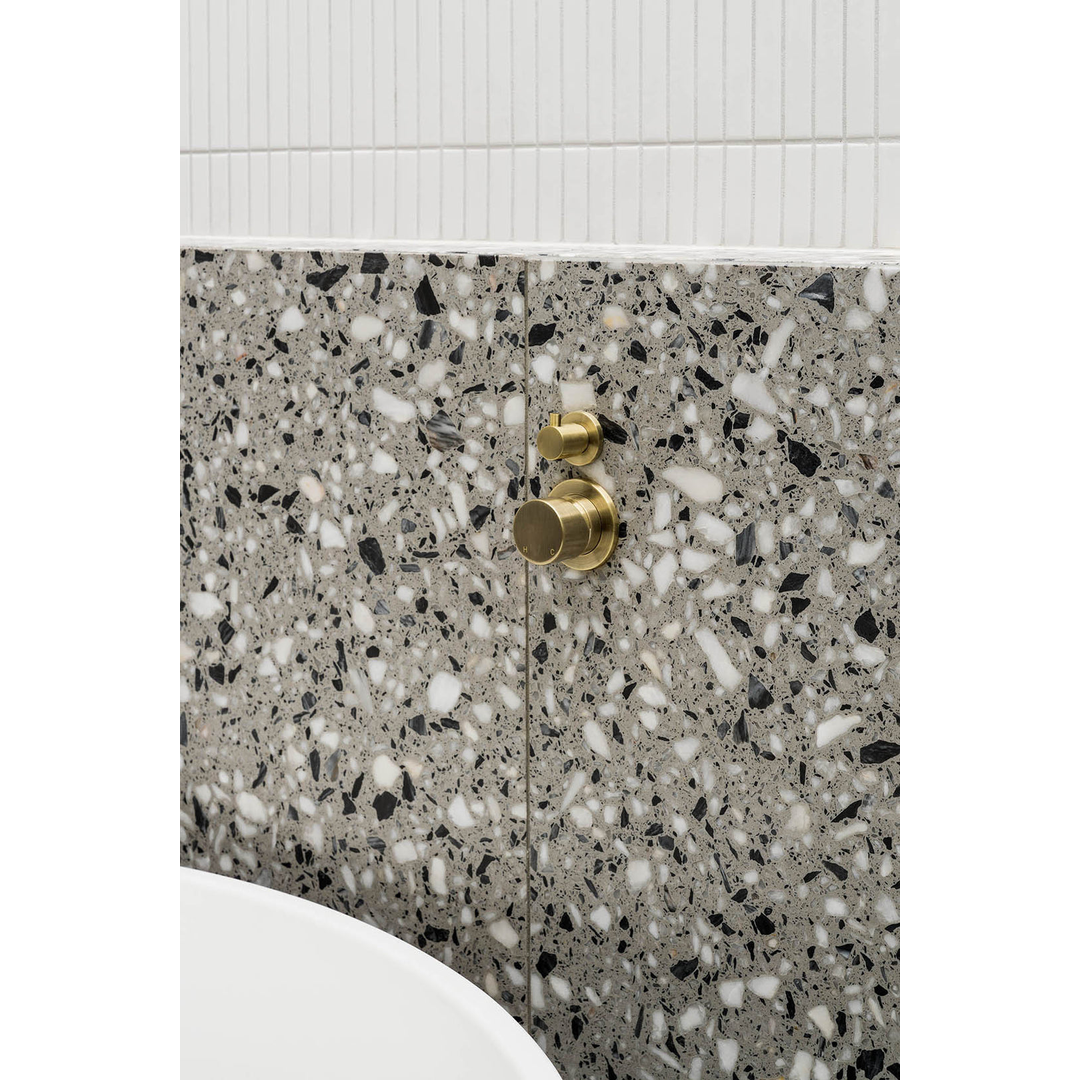 Meir Round Diverter Mixer Pinless Handle Finish Kit Tiger Bronze