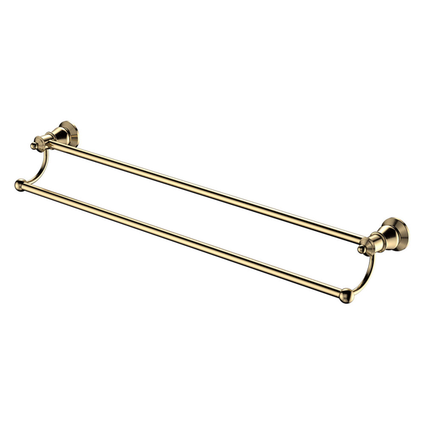 Fienza Lillian Double Towel Rail Urban Brass Pvd