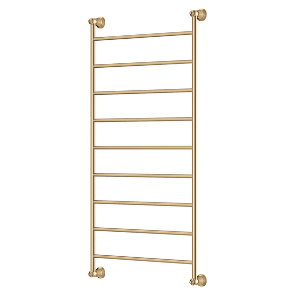 Fienza Lillian Heated Towel Rail 60120 Urban Brass 9 Bars 600 X 1208 X 95mm