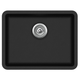 Otti Single Black Kitchen Sink - Sink Dimensions 585X460 - Bowl 535X410X210 With Strainer