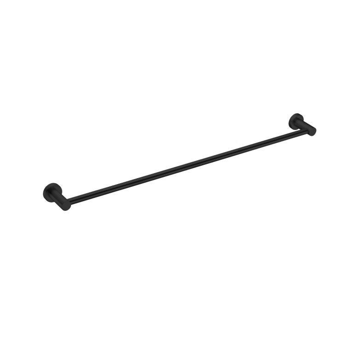 Mecca Single Towel Rail 800mm Matt Black