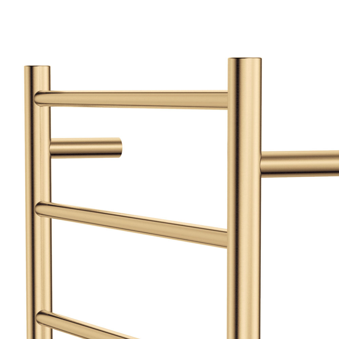 Fienza Isabella Heated Towel Rail 60120 Urban Brass 9 Bars 600 X 1200 X 122Mm