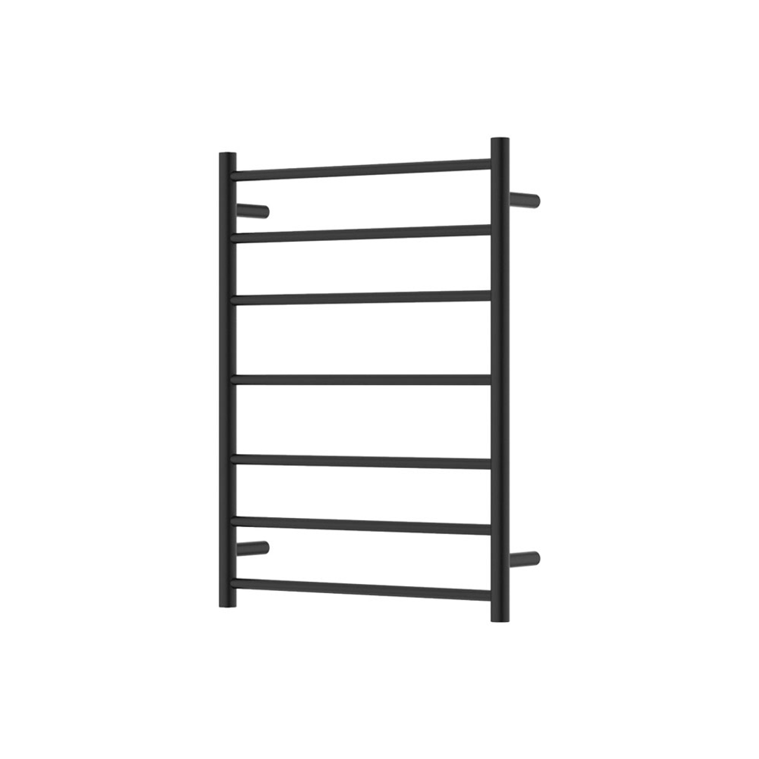 Fienza Isabella Heated Towel Rail 6080 Matte Black 7 Bars 600 X 800 X 122mm