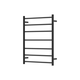 Fienza Isabella Heated Towel Rail 6080 Matte Black 7 Bars 600 X 800 X 122mm