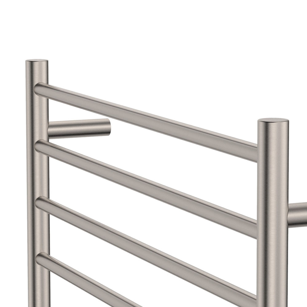 Fienza Isabella Heated Towel Rail 7570 Brushed Nickel 8 Bars 750 X 700 X 122mm