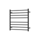 Fienza Isabella Heated Towel Rail 7570 Matte Black 8 Bars 750 X 700 X 122mm