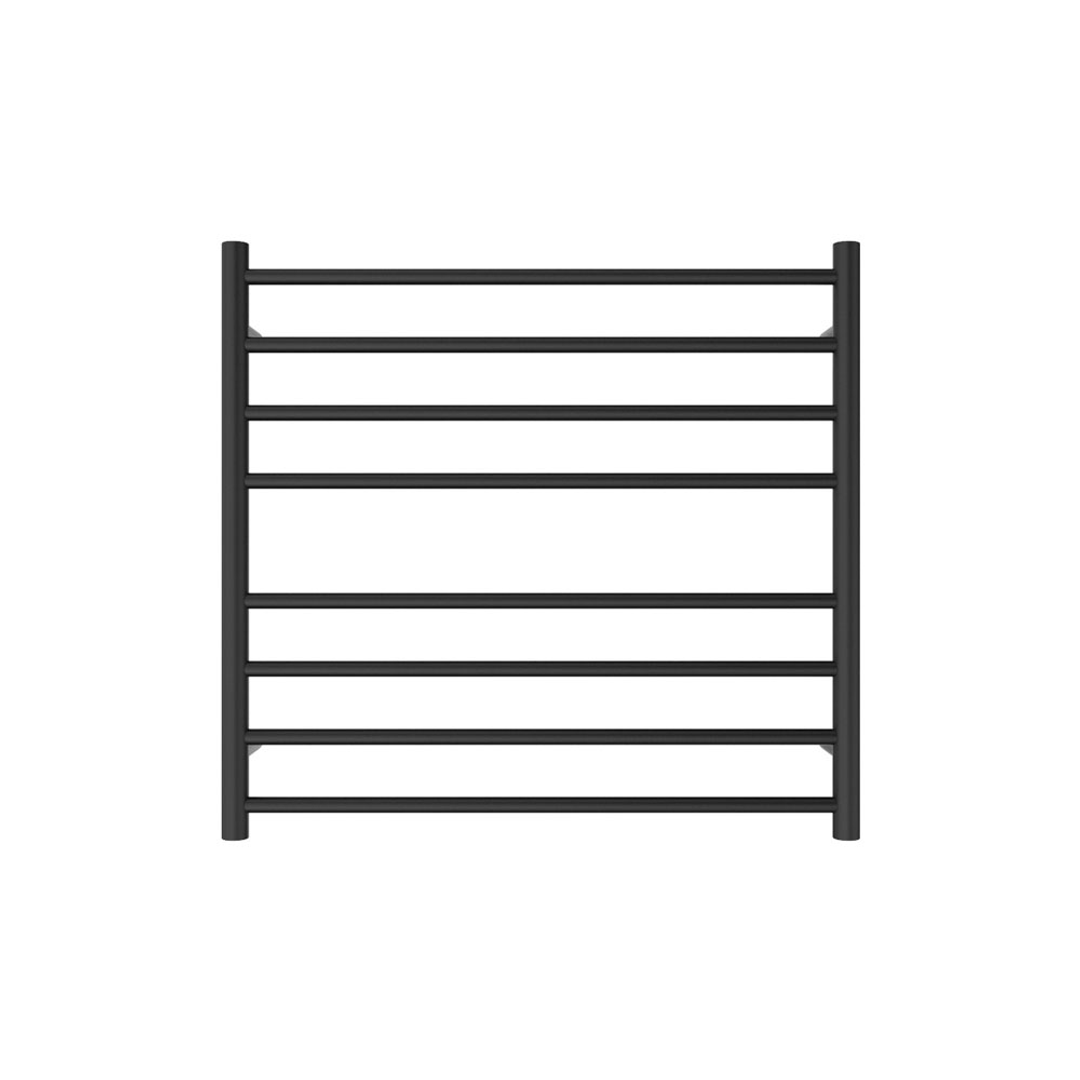 Fienza Isabella Heated Towel Rail 7570 Matte Black 8 Bars 750 X 700 X 122mm
