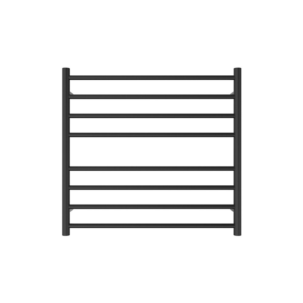 Fienza Isabella Heated Towel Rail 7570 Matte Black 8 Bars 750 X 700 X 122mm