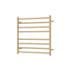 Fienza Isabella Heated Towel Rail 7570 Urban Brass 8 Bars 750 X 700 X 122Mm