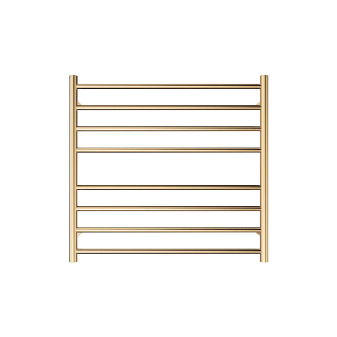 Fienza Isabella Heated Towel Rail 7570 Urban Brass 8 Bars 750 X 700 X 122Mm