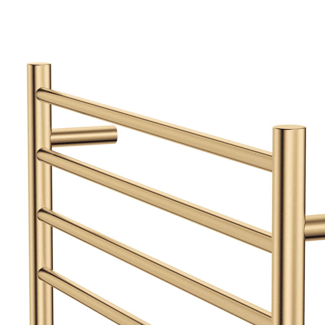 Fienza Isabella Heated Towel Rail 7570 Urban Brass 8 Bars 750 X 700 X 122Mm